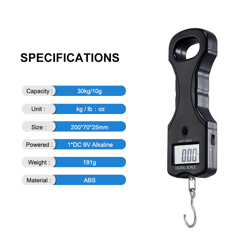 30kg Poratble Digital Hanging Fish Scale