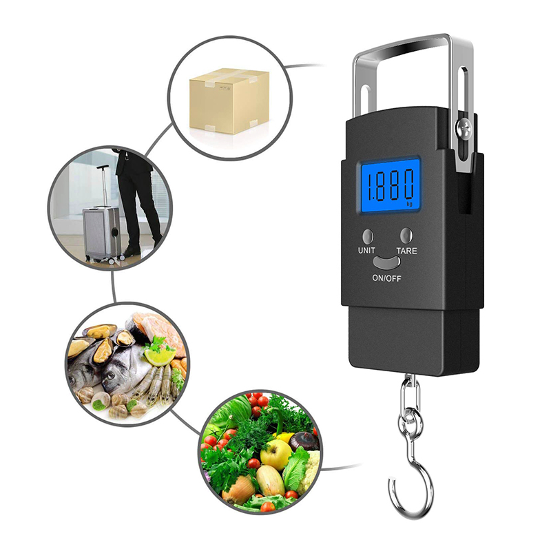 50kg Travel Portable Digital Hanging Fish Scale