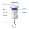50kg Aluminum Alloy Digital Fish Scale With 1m Tape